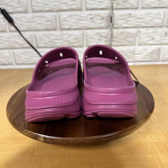 Hoka Ora Recovery Slide 3 Mens Size 13 Sandals Burgundy Purple Slip On Shoes - Picture 4 of 7